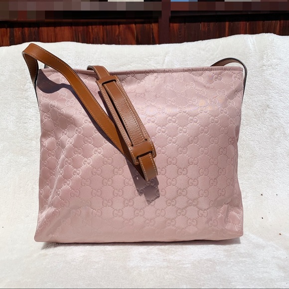 NWT Authentic Gucci Nylon Guccissima Messenger Bag - Picture 2 of 10